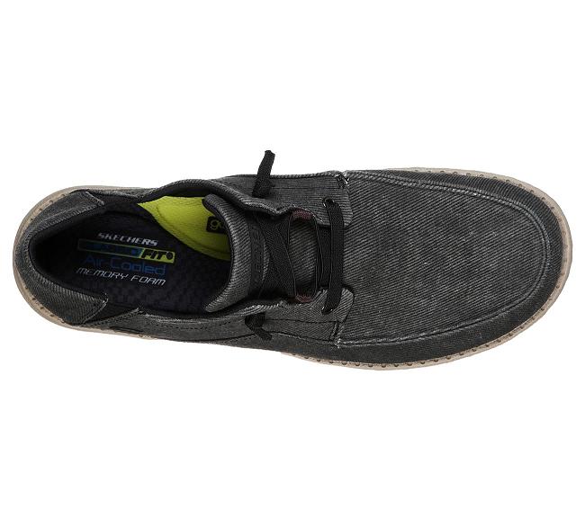 Zapatos Colegio Skechers Hombre - Melson Negro BJMWY6492